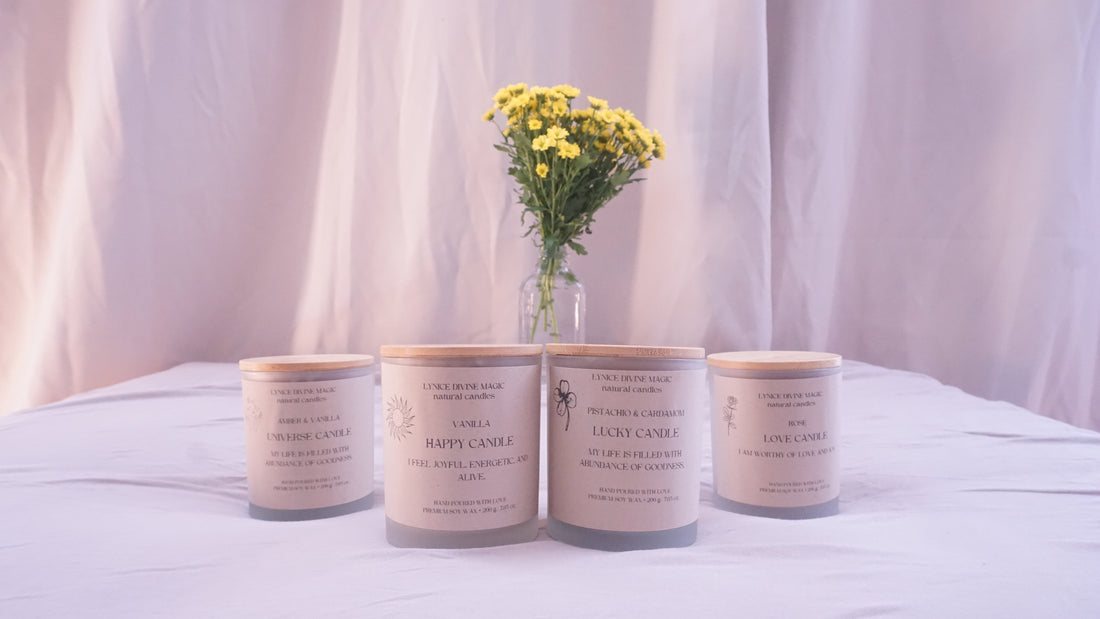 handgemachte natürliche Duftkerzen / handmade natural scented candles