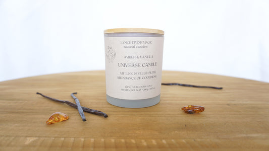 AMBER & VANILLA UNIVERSE CANDLE