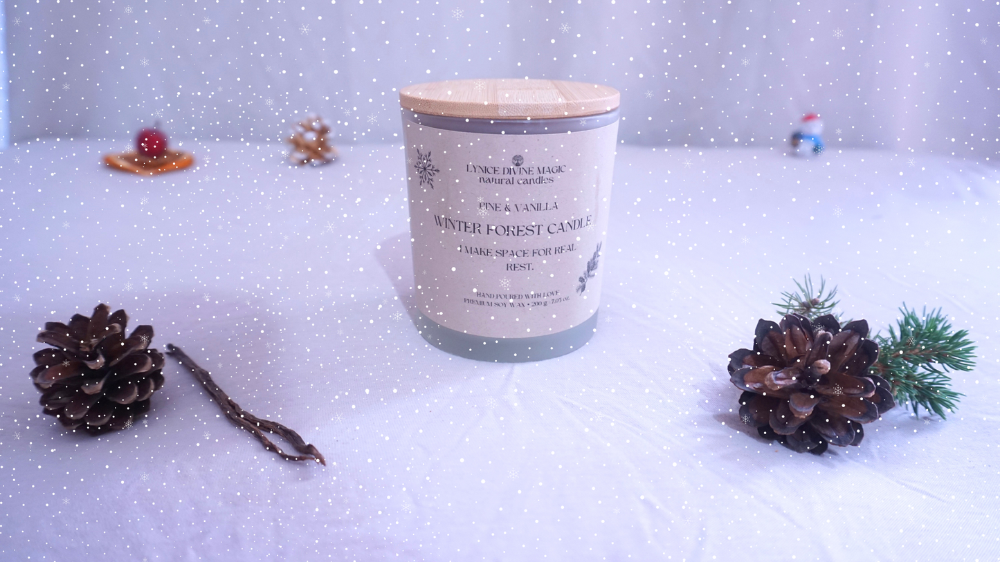 PINE & VANILLA, WINTER FOREST CANDLE