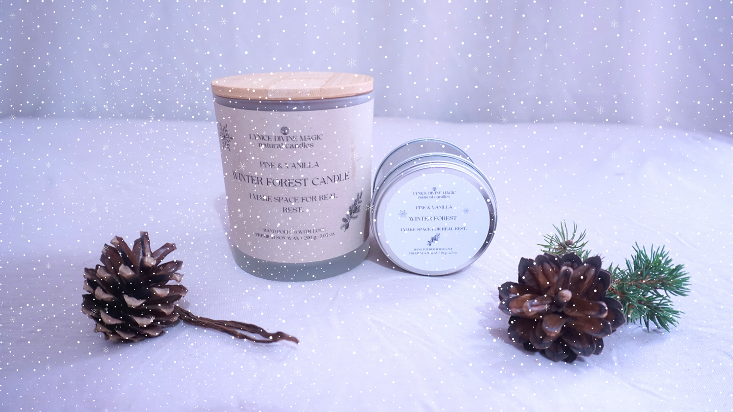 PINE & VANILLA, WINTER FOREST CANDLE