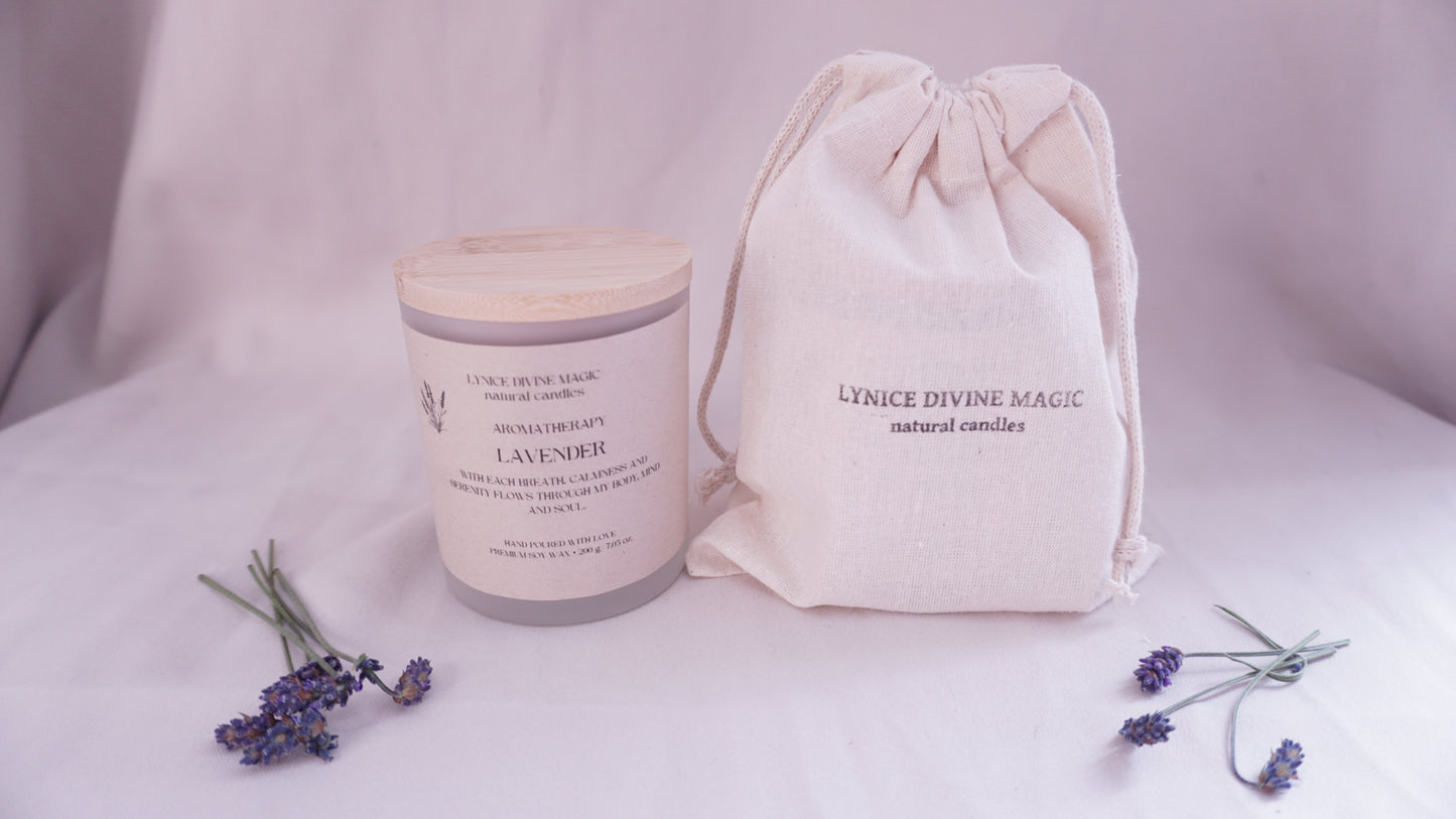 Lavendel-Duftkerze Aromatherapie Glas