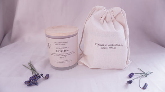 Lavendel-Duftkerze Aromatherapie Glas