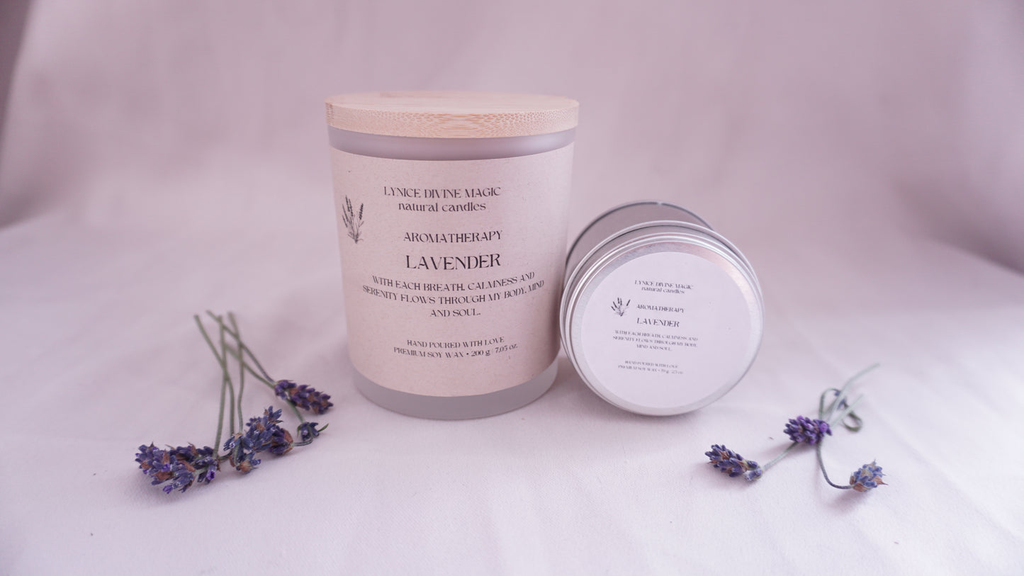 Lavendel-Duftkerze Aromatherapie Dose