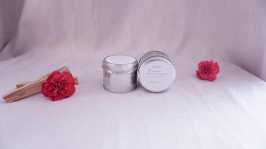 Gartennelke & Zedernholz -Duftkerze Aromatherapie Dose