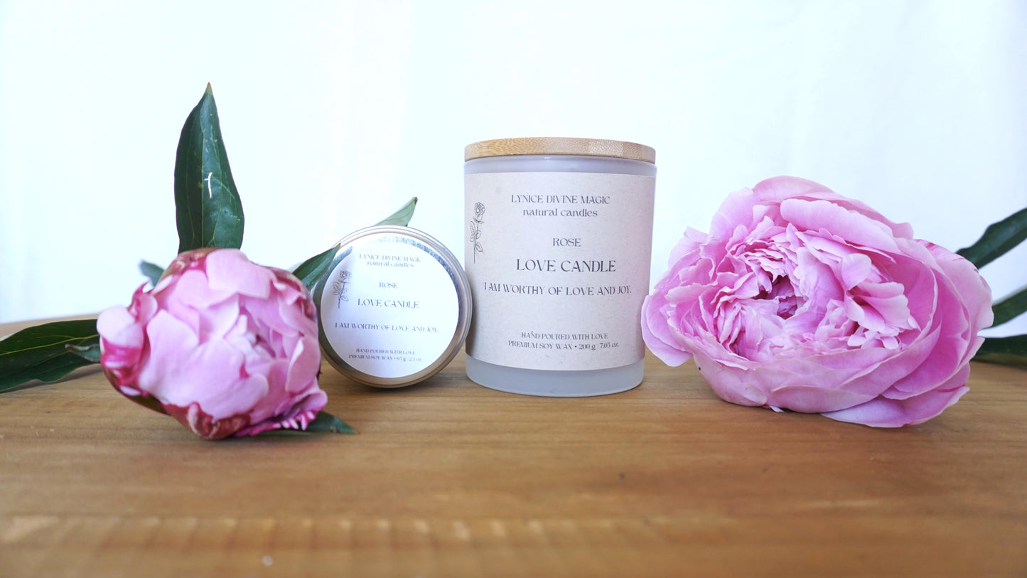 ROSE LOVE CANDLE small can