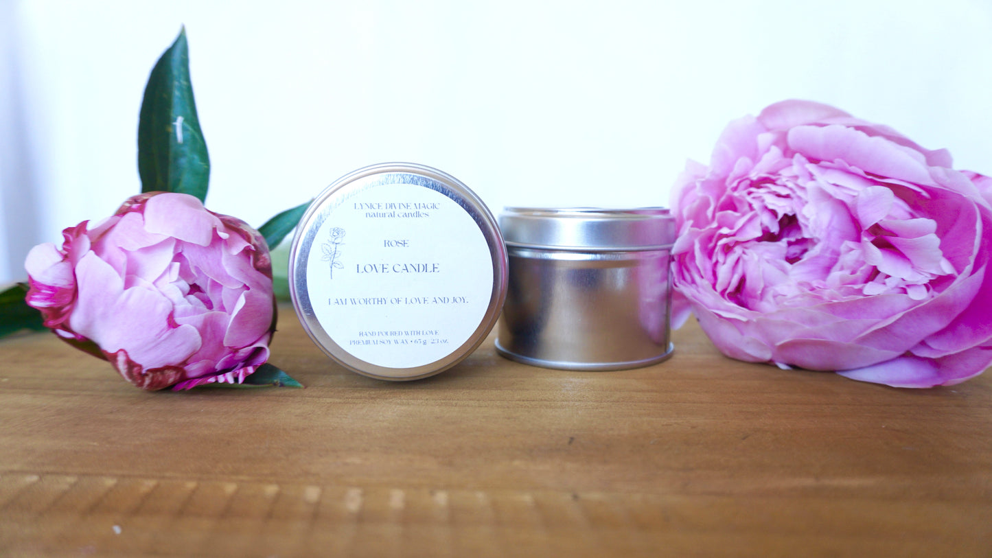 ROSE LOVE CANDLE small can