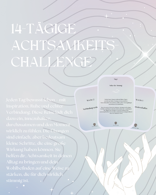 14-tägige Achtsamkeits-Challenge Karten (deutsche Version) Digital